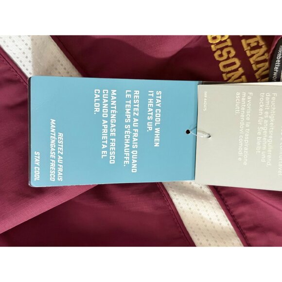 NWT$69 Nike Dri-Fit Centennial Bison Jacket Mens XL Cardinal Red Windbreaker Tra - Picture 12 of 16